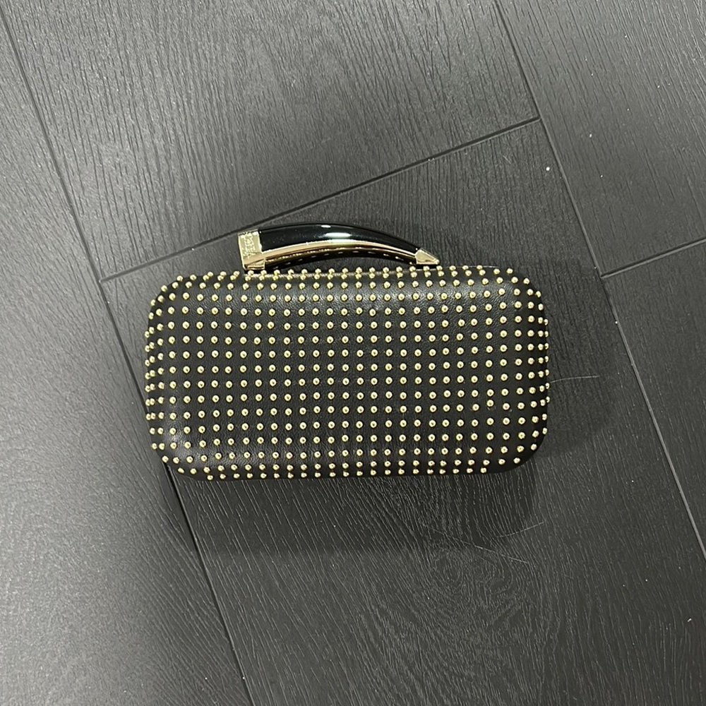 Black Studded Clutch Bag